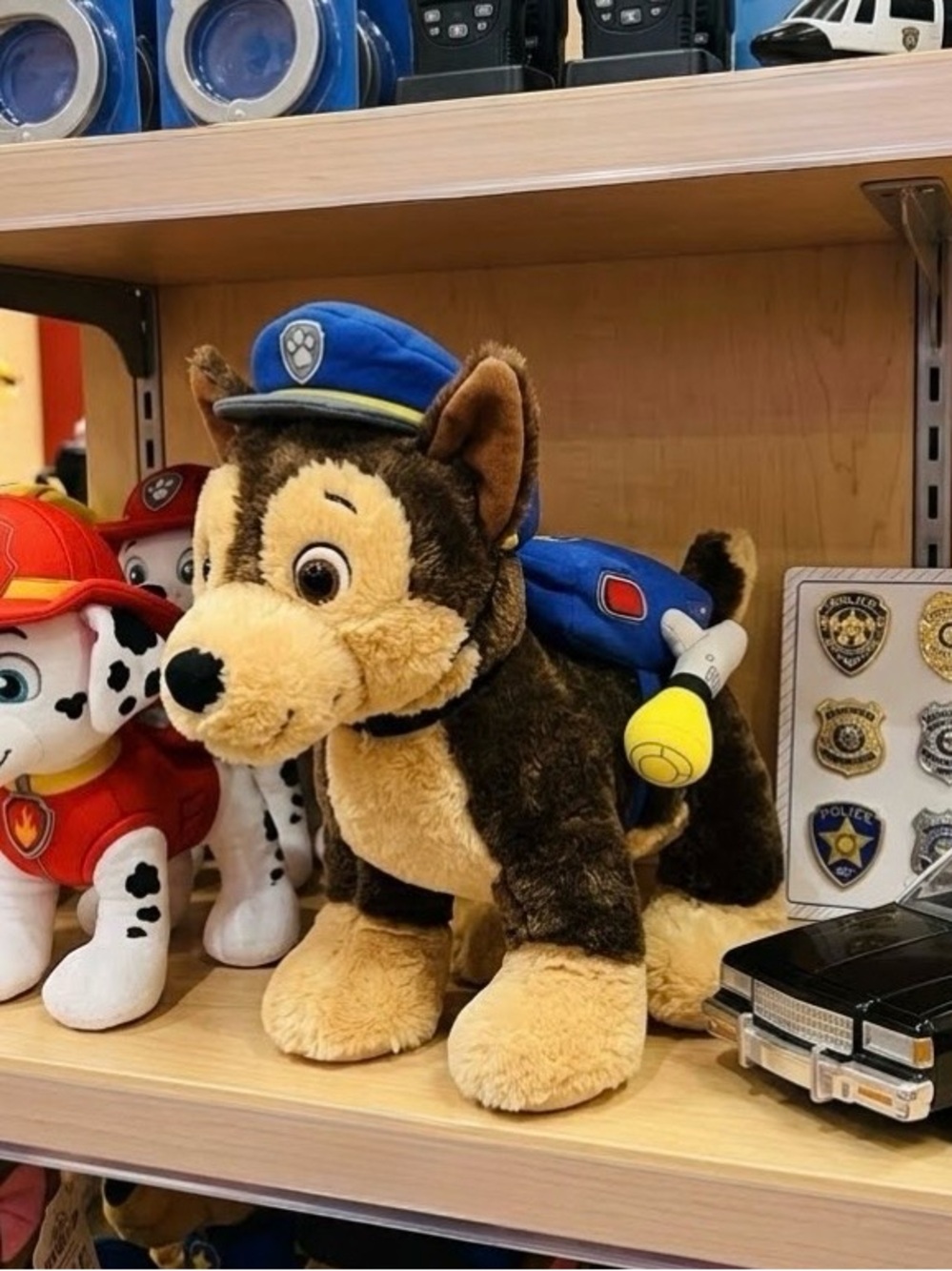 Chase is in the case! Super adorable Paw Patrol Build-A-Bear Collab!